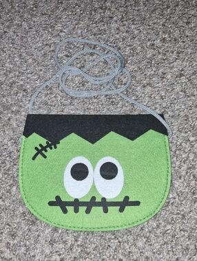 Toddler Green Frankenstein Crossbody Bag